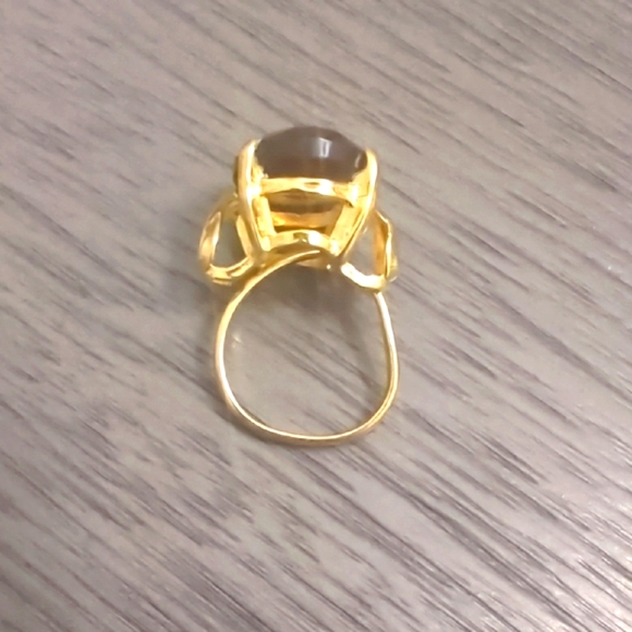 Sarah Coventry 1967 “Golden Amber” Cocktail Ring – Signed Vintage Collectible - Picture 15 of 16